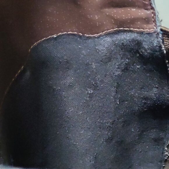 BP Genuine Leather Pull On Western Equestrian Knee High Boots Matted Brown 8.5M - Picture 16 of 16